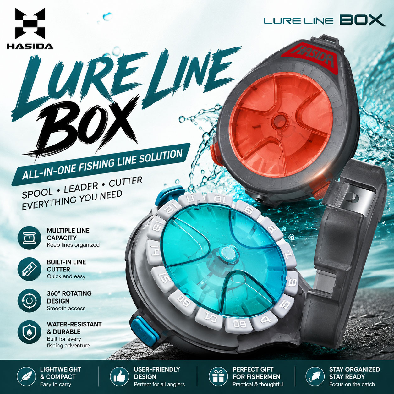 Коробка для рыболовной лески H – обзор и цена Fishing Line Dispenser